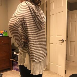 Striped Layered Blouse XS/S